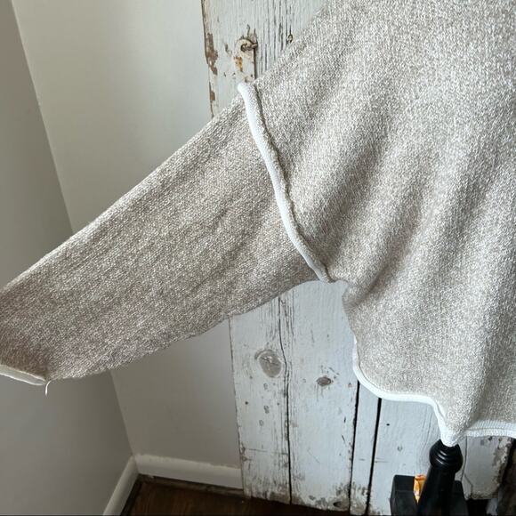 Artistic works by Lu oversized cream knit sweater - Picture 2 of 7